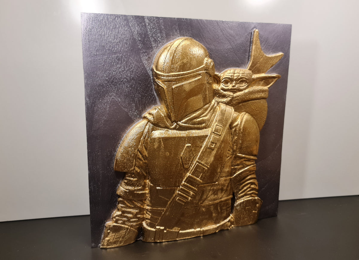 3D relief tavla The Mandalorian