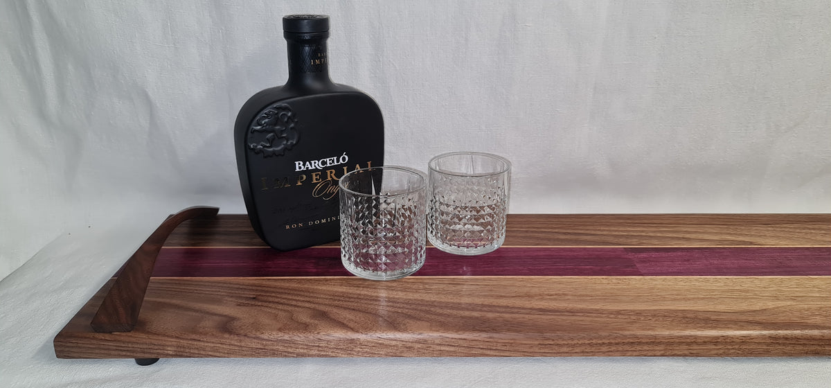 Serverings bricka i ädelträ