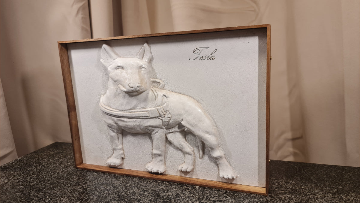 3D-porträtt från ditt foto på dina husdjur