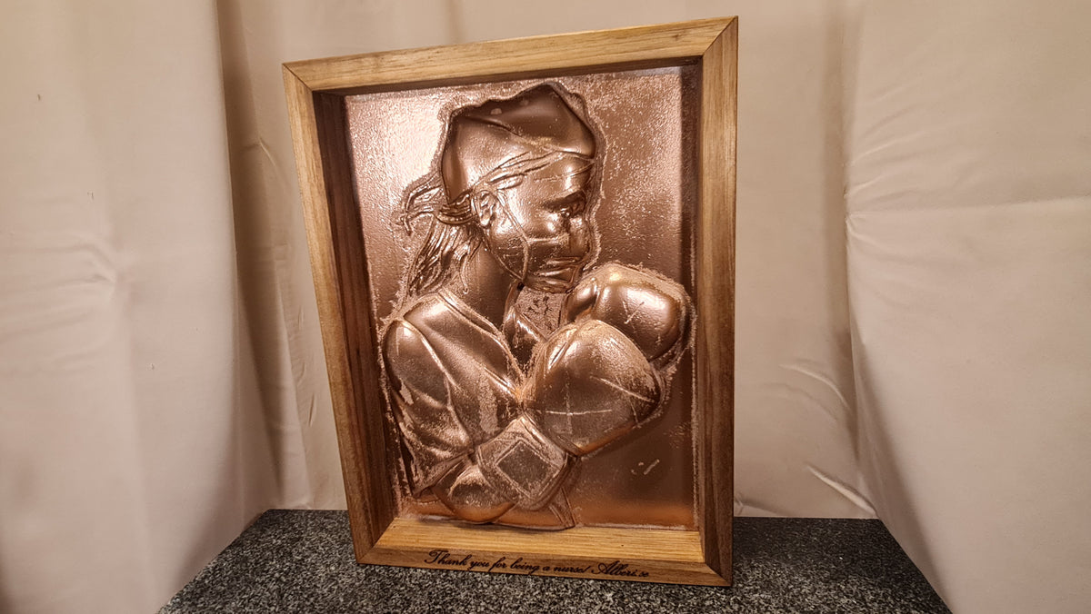 3D relief tavla The nurse