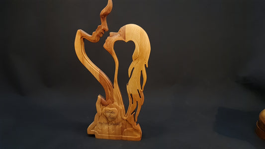 Väggdekor 3D relief kärleks gåva
